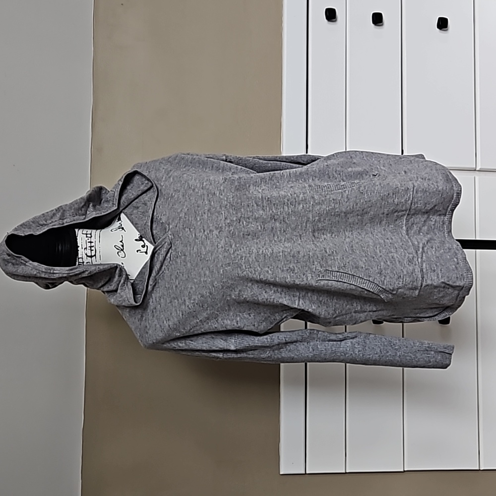 Cyrus Oversized Large Hooded Shirt, Stylish, Comfy, Gray, Large